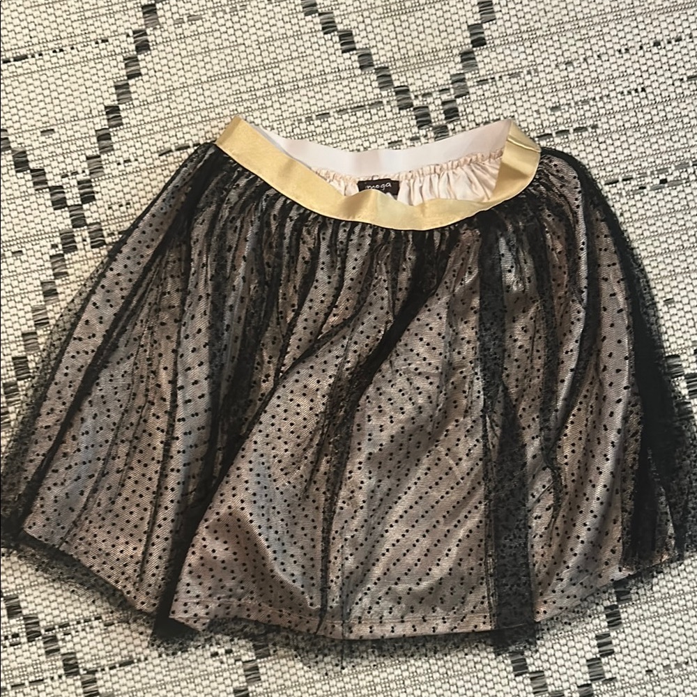Elegant Black and Gold Women's Skirt